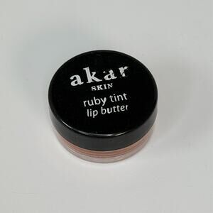 Akar Skin Ruby Tint Lip Butter Balm Red Nourish Hydrate Travel .1 oz 3g New